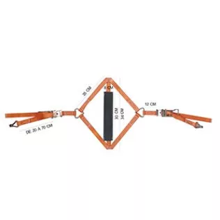 Set fixation pour roue arriére moto