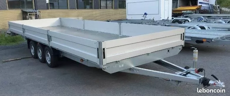 REMORQUE PLATEAU-RIDELLES BOSS 6.0