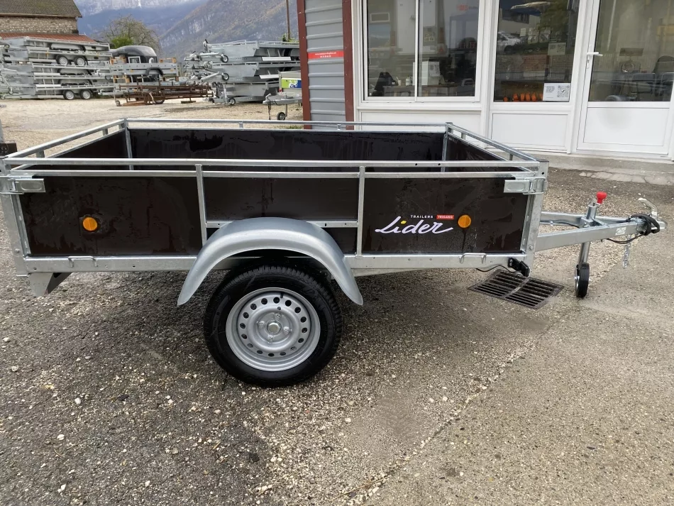 Remorque LIDER Bois 2 m – Essieu 750 réf. 43440 