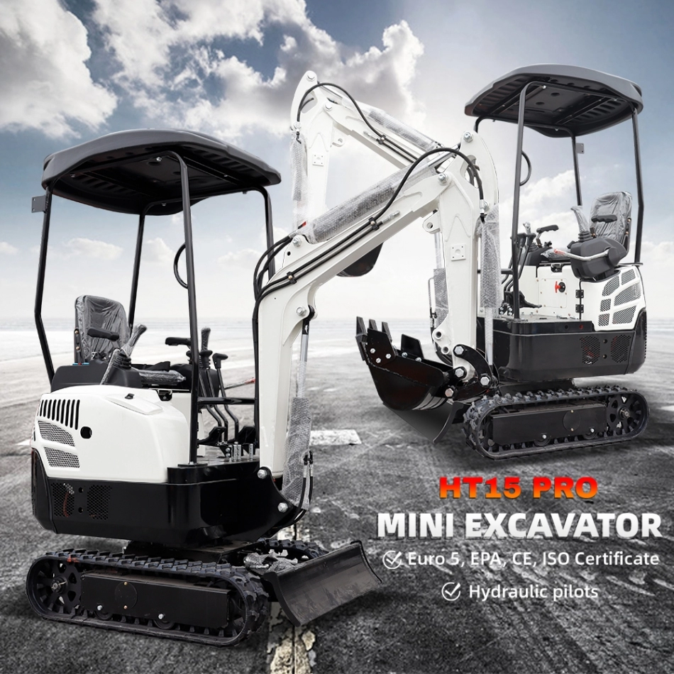 Mini-pelle HT15 Pro 1,5 tonne