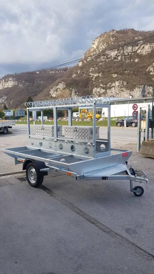 REMORQUE PORTE-VELOS 10 PLACES SPECIALE VTT/VAE